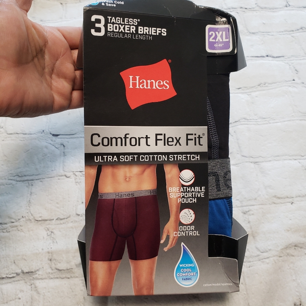 Hanes Men's Plus Size tagless Comfort flex fit.